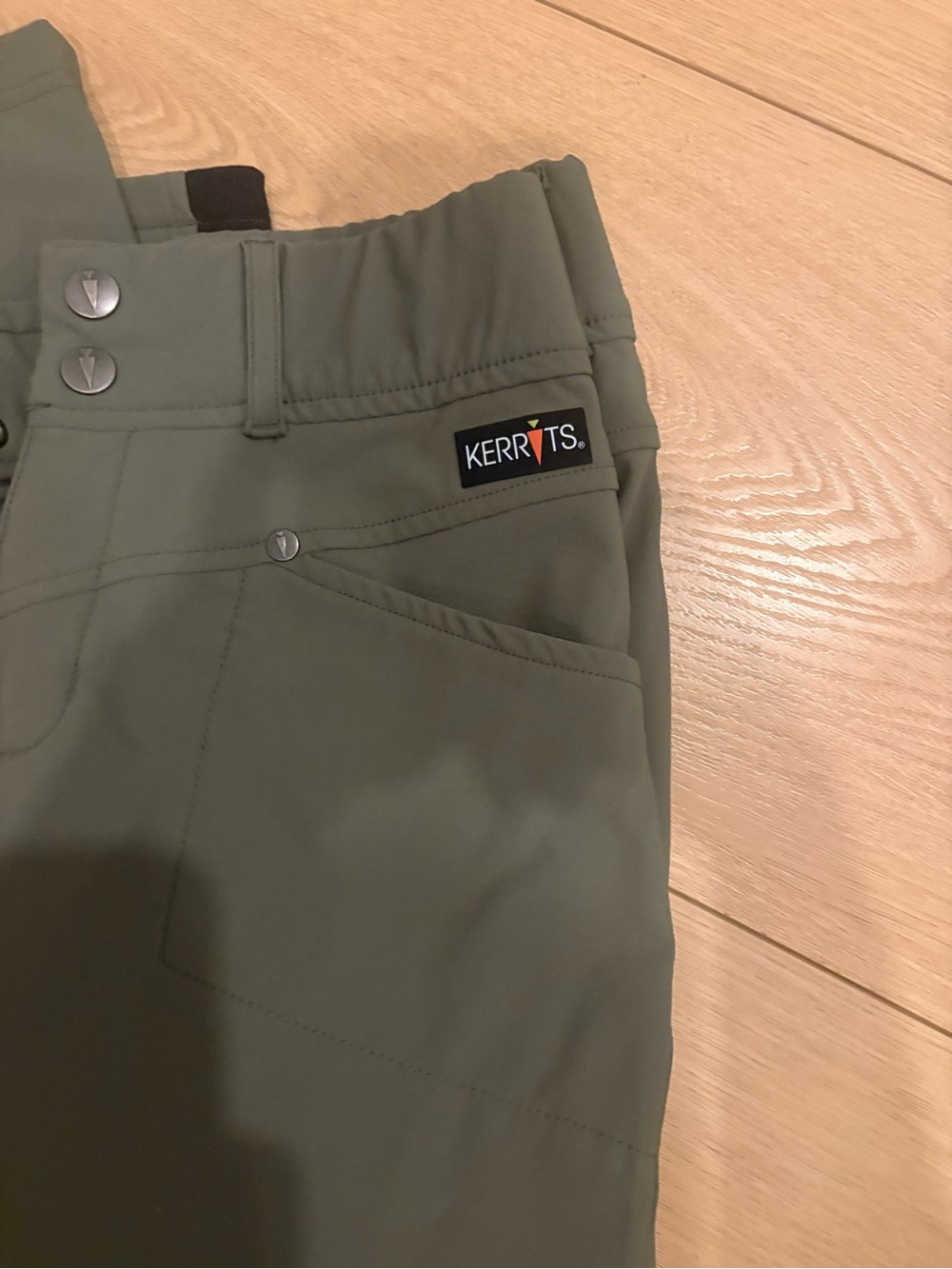Kerrits Olive Green Kids' Soft Shell Riding Joggers Size S